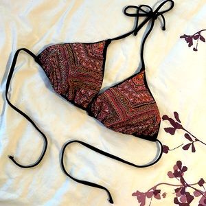 Beaded boho bikini top